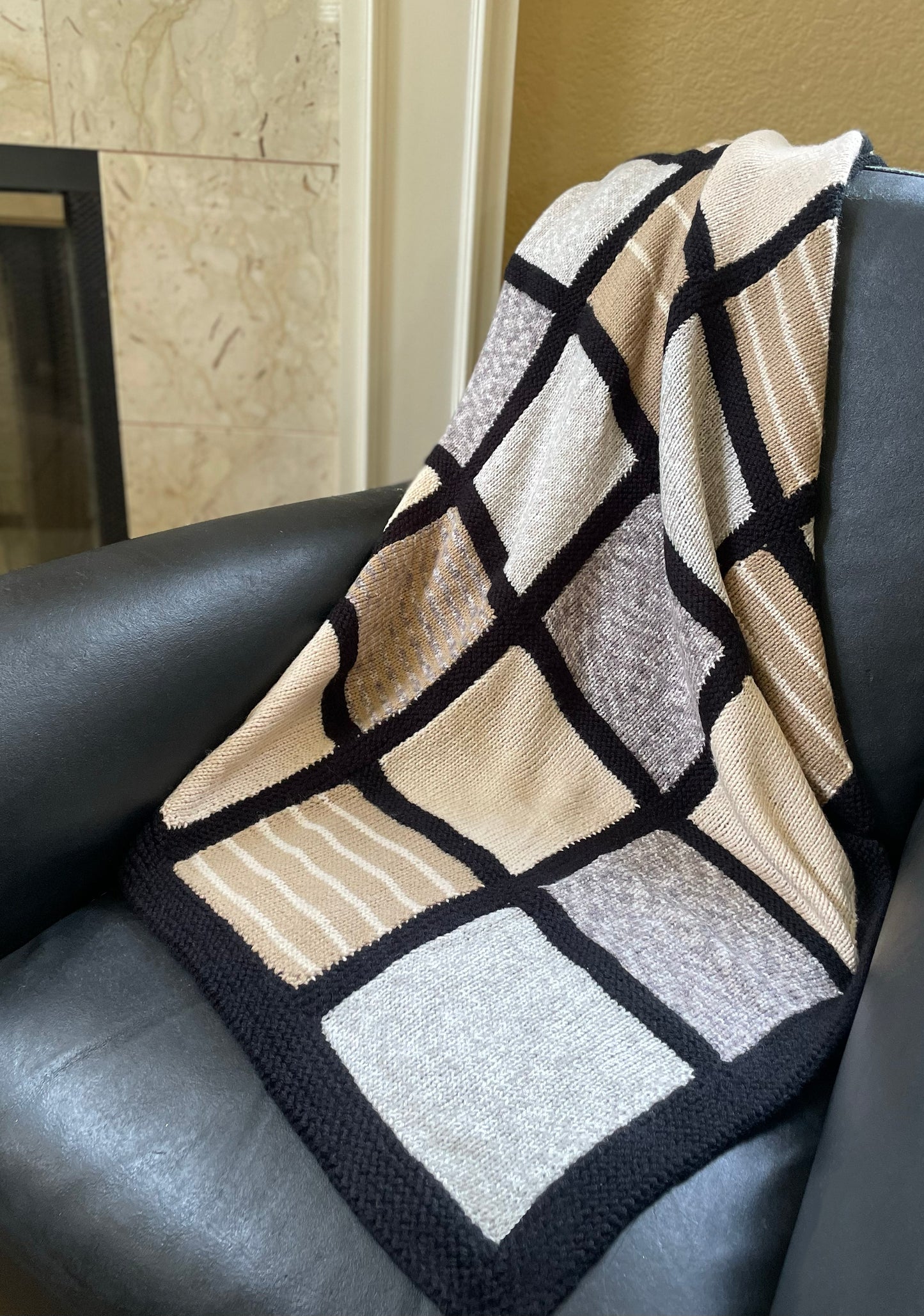 Oda's hand knit, quilt style blankets have impeccable attention to detail with different knit patterns in each square. Made from soft, up-cycled cotton/acrylic blend yarns, these beautiful one-of-a-kind pieces can also be custom made. Send us a message with your preferred color preferences (choice of 2 to 5 colors), size preference (see 'dimensions' below), then within 3 - 5 weeks your custom made blanket will be completed. Soft cotton/acrylic blend yarn Made in the USA