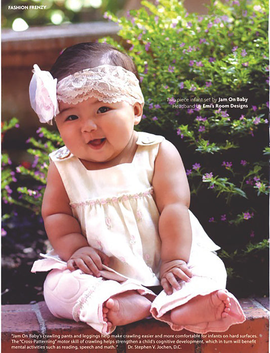 Lily and Daisy cotton linen baby doll tops are perfect for a sweet summer style. Hand detailed with flower trim applique and abalone button shoulder closures for easy on & off. Pair with Lily & Daisy cotton linen pants to complete the look. 100% cotton linen (order one size up to compensate for shrinkage) machine wash cold with like colors / delicate cycle fabric will get softer after washings Consciously made in California