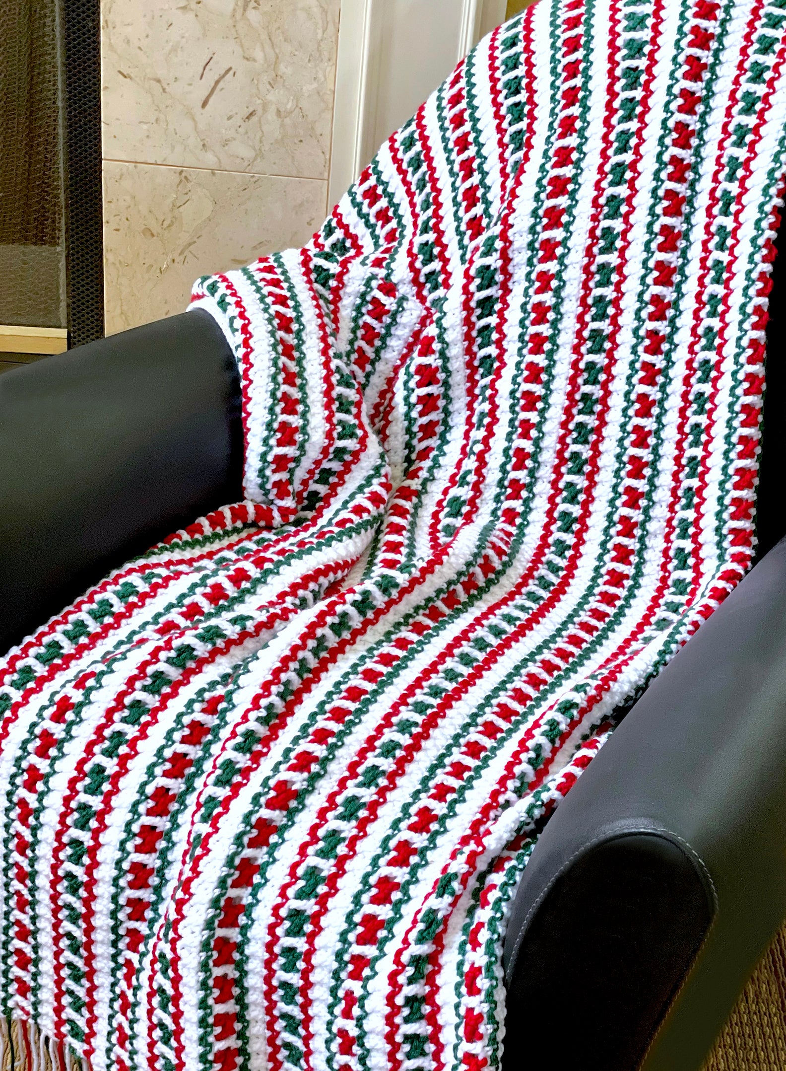 For the holidays or a special gift, create your own custom knit blanket throw with artisan extraordinaire, Oda G. and her magic hands. Made with high quality, soft acrylic yarn, and your choice of size and colors available. Simply email us with your design request and depending on size, allow 3 - 5 weeks to complete your custom design. Christmas Throw (med. size shown) is ready to ship in sizes small & medium Hanukkah Throw (med. size shown) is ready to ship Classic Throw (med. size shown) is ready to ship 