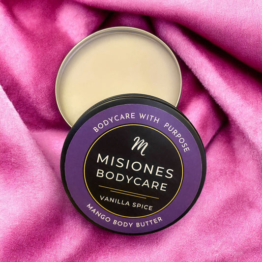 BodyCare with a purpose... Misiones' Shea Butter and Mango Butter moisturizers are an absolute benefit for your skin and help support women & children affected by domestic violence. Carefully crafted with a harmonious blend of organic essential oils, along with Shea or Mango butter that have long lasting moisture and UV filtering to protect your skin. Lightweight tin containers make it easy to throw in your bag and take on a trip.