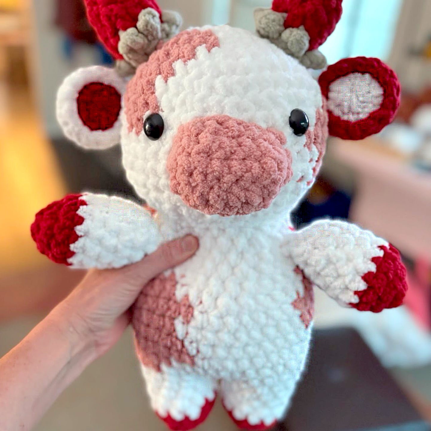 Crochet Plushie Cow