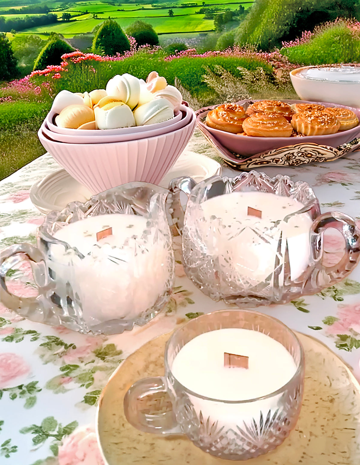 Memory Glow Candles has curated a luxury vintage collection of beautiful antique crystal pieces, repurposed with gorgeous scents for your home decor. Hand poured with long lasting soy wax, natural wood wick, and eco-conscious 'Made Better' certified. Dedicated to those touched by Alzheimer's. Fragrance: Santal & Black Cardamom - Musk, Vanilla, Amber, Water Lily, Sandalwood, Black Cardamom